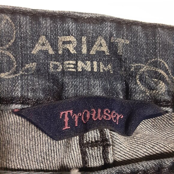 Ariat Ella Bluebell Mid Rise Wide Leg Women's Trousers 10018360 Size 33R - Picture 6 of 9